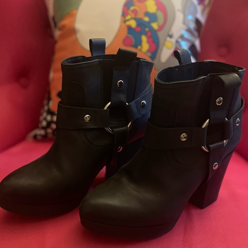 Top Shop Moto Heeled Boots